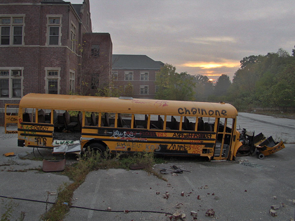 Abandoned school bus, Pennhurst